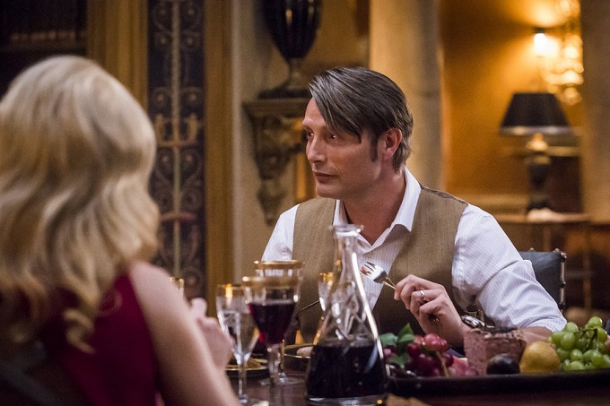 HANNIBAL -- "Antipasto" Episode 301 -- Pictured: Mads Mikkelsen as Dr. Hannibal Lecter -- (Photo by: Brooke Palmer/NBC)