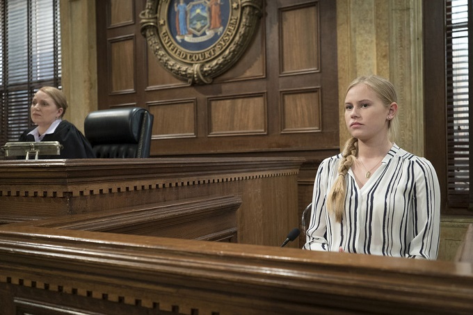 LAW & ORDER: SPECIAL VICTIMS UNIT -- "Surrendering Noah" Episode 1623 -- Pictured: Danika Yarosh as Ariel Thornhill -- (Photo by: Michael Parmelee/NBC)