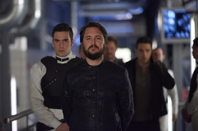 DARK MATTER -- "Episode Twelve" Episode 112 -- Pictured: (l-r) -- (Photo by: Russ Martin/Prodigy Pictures/Syfy)