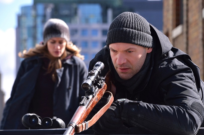 THE STRAIN -- "The Assassin" -- Episode 210 (Airs September 13, 10:00 pm e/p) Pictured: (l-r) Ruta Gedmintas as Dutch Velders, Corey Stoll as Ephraim Goodweather. CR: Michael Gibson/FX