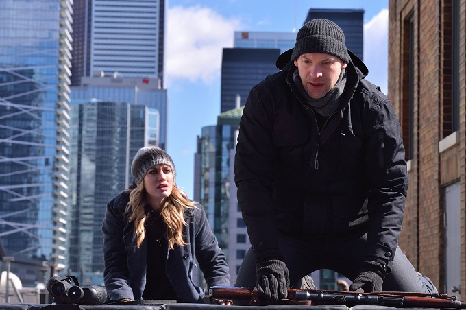 THE STRAIN -- "The Assassin" -- Episode 210 (Airs September 13, 10:00 pm e/p) Pictured: (l-r) Ruta Gedmintas as Dutch Velders, Corey Stoll as Ephraim Goodweather. CR: Michael Gibson/FX