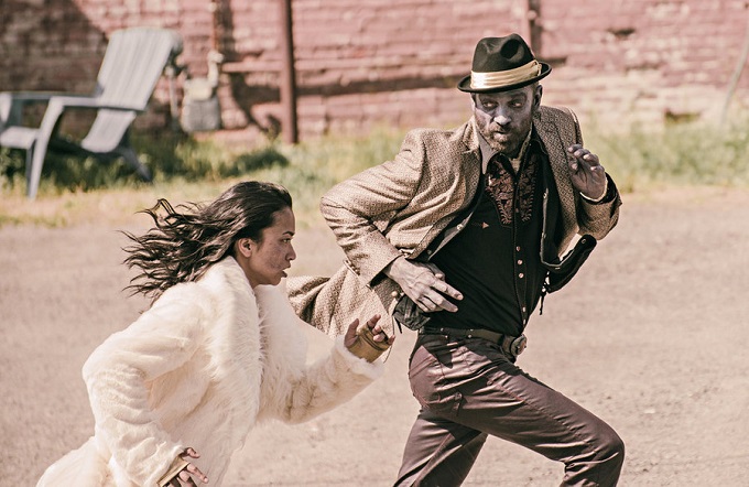 Z NATION -- "White Light" Episode 202 -- Pictured: (l-r) Pisay Pao as Cassandra, Keith Allen as Murphy -- (Photo by: Oliver Irwin/Go2 Z Ice/Syfy)