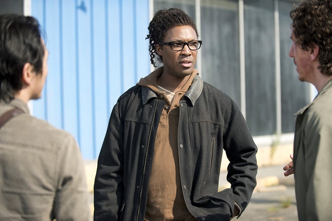Corey Hawkins as Heath - The Walking Dead _ Season 6, Episode 1 - Photo Credit: Gene Page/AMC