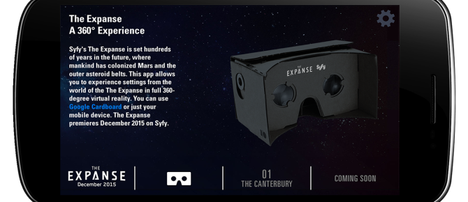 Syfy Launches All-New Virtual Reality Experience For “The Expanse” VR App