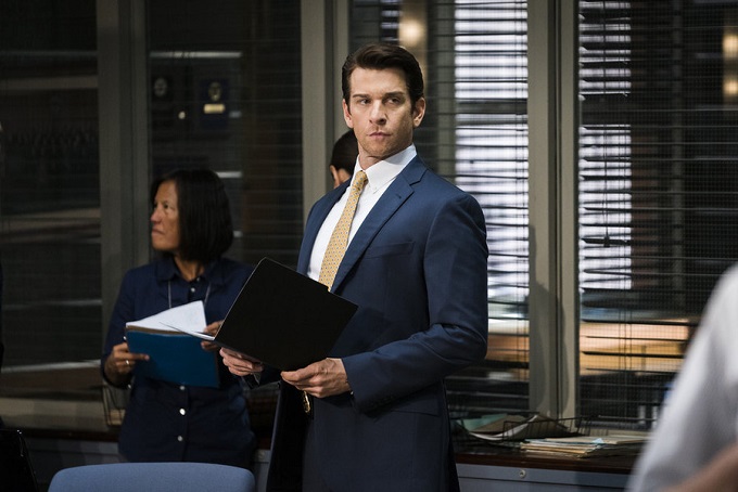 LAW & ORDER: SPECIAL VICTIMS UNIT -- "Melancholy Pursuit" Episode 17008 -- Pictured: Andy Karl as Sgt. Mike Dodds -- (Photo by: Michael Parmalee/NBC)