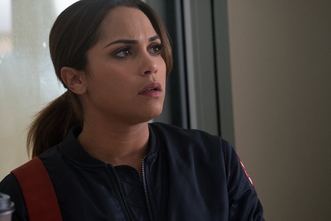 CHICAGO FIRE -- "The Beating Heart" Episode 410 -- Pictured: Monica Raymund as Gabriela Dawson -- (Photo by: Elizabeth Morris/NBC)