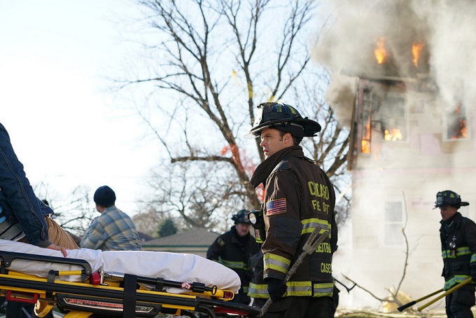 CHICAGO FIRE -- "The Path of Destruction" Episode 411 -- Pictured: Jesse Spencer as Matthew Casey -- (Photo by: Elizabeth Morris/NBC)