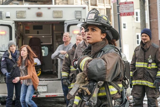 CHICAGO FIRE -- "Bad For The Soul" Episode 415 -- Pictured: Monica Raymund as Gabriella Dawson -- (Photo by: Elizabeth Morris/NBC)