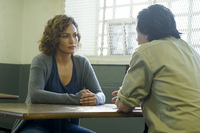 SHADES OF BLUE -- "Undiscovered Country" Episode 107 -- Pictured: (l-r) Jennifer Lopez as Det. Harlee Santos, Antonio Jaramillo as Miguel Zepeda -- (Photo by: Peter Kramer/NBC)