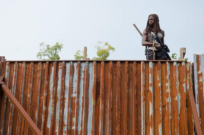 Danai Gurira as Michonne - The Walking Dead _ Season 6, Episode 10 - Photo Credit: Gene Page/AMC