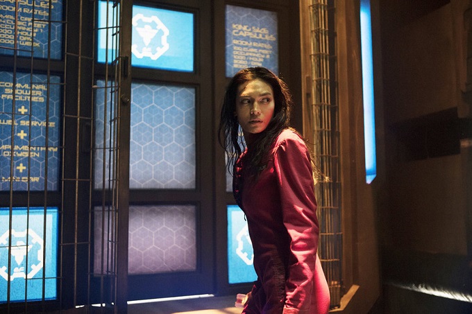 THE EXPANSE -- "Critical Mass" Episode 109 -- Pictured: Florence Faivre as Juliette Andromeda Mao -- (Photo by: Rafy/Syfy)