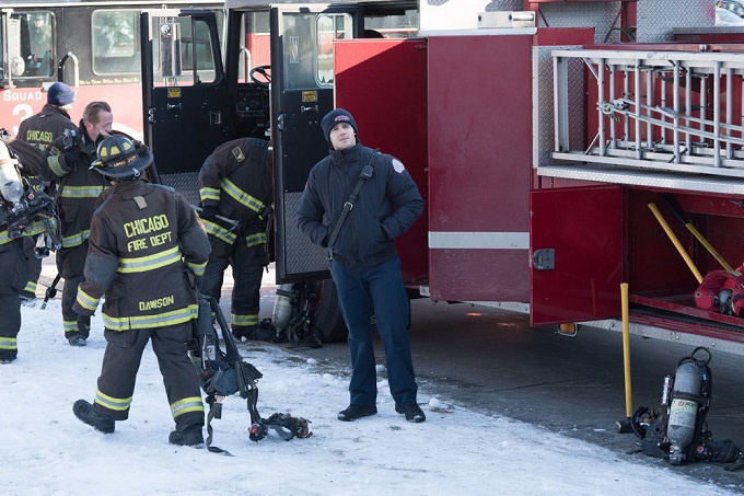 CHICAGO FIRE -- "What Happened to Courtney" Episode 417 -- Pictured: Steven R. McQueen as Jimmy Borelli -- (Photo by: Elizabeth Morris/NBC)