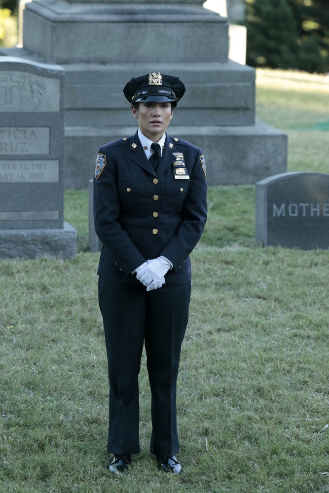 SHADES OF BLUE -- "Live Wire Act" Episode 109 -- Pictured: Jennifer Lopez as Det. Harlee Santos -- (Photo by: Giovanni Rufino/NBC)