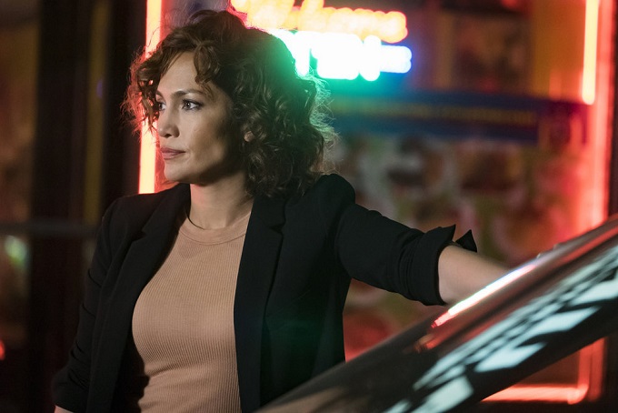 SHADES OF BLUE -- "Live Wire Act" Episode 109 -- Pictured: Jennifer Lopez as Det. Harlee Santos -- (Photo by: Michael Parmelee/NBC)