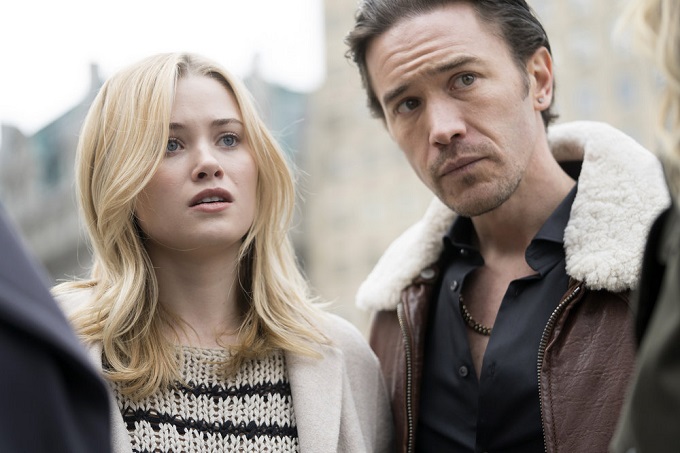 LAW & ORDER: SPECIAL VICTIMS UNIT -- "Fashionable Crimes" Episode 1720 -- Pictured: (l-r) Virginia Gardner as Sally Landry, Tom Pelphrey as Matt Kroger -- (Photo by: Michael Parmelee/NBC)