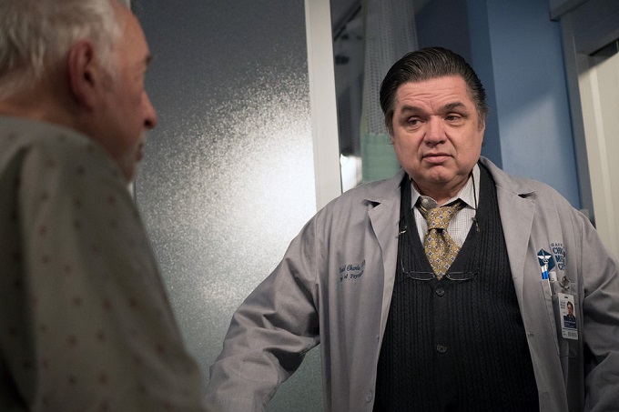 CHICAGO MED -- "Withdrawal" Episode 117 -- Pictured: Oliver Platt as Dr. Daniel Charles -- (Photo by: Elizabeth Sisson/NBC)