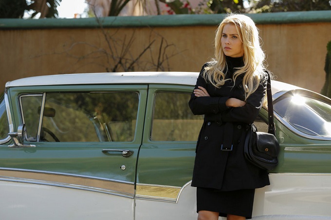 AQUARIUS -- "Happiness is a Warm Gun" Episode 202 -- Pictured: Claire Holt as Charmain Tully -- (Photo by: Vivian Zink/NBC)
