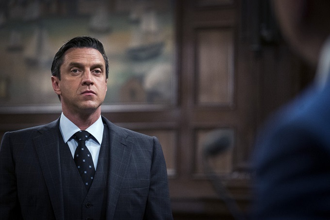 LAW & ORDER: SPECIAL VICTIMS UNIT -- "Making A Rapist" Episode 1802 -- Pictured: Raul Esparza as Rafael Barba - (Photo by: Michael Parmelee/NBC)