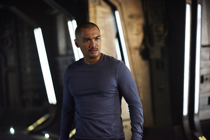 DARK MATTER -- "Take the Shot" Episode 210 -- Pictured: Alex Mallari Jr. as Four -- (Photo by: Russ Martin/Prodigy Pictures/Syfy)