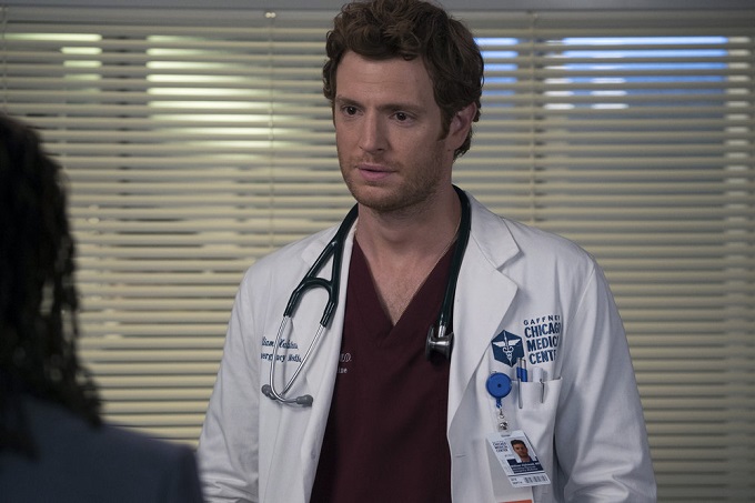 CHICAGO MED -- "Soul Care" Episode 201 -- Pictured: Nick Gehlfuss as Dr. Will Halstead -- (Photo by: Elizabeth Sisson/NBC)