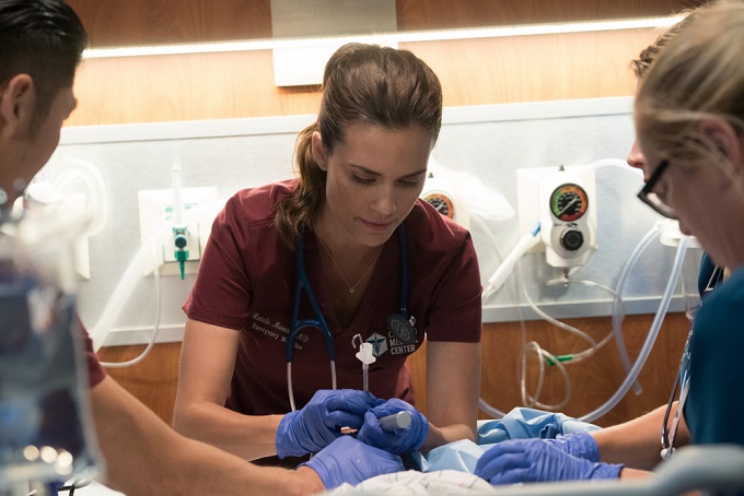 CHICAGO MED -- "Win Loss" Episode 203 -- Pictured: Torrey DeVitto as Natalie Manning -- (Photo by: Elizabeth Sisson/NBC)