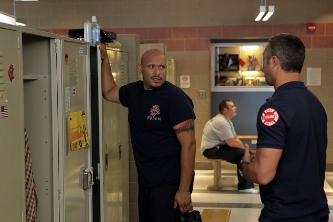 CHICAGO FIRE -- "A Real Wake-up Call" Episode 502 -- Pictured: Joe Minoso as Joe Cruz -- (Photo by: Parrish Lewis/NBC)