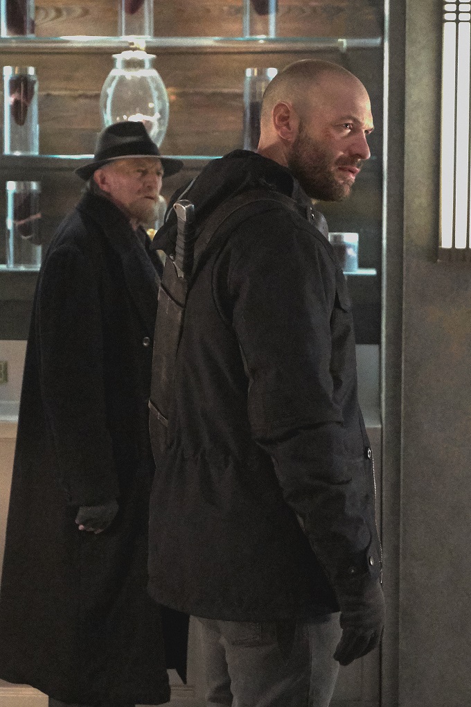 THE STRAIN -- "The Fall" -- Episode 310 -- (Airs Sunday, October 30, 10:00 pm e/p) Pictured: (l-r) David Bradley as Abraham Setrakian, Corey Stoll as Ephraim Goodweather. CR: Michael Gibson/FX