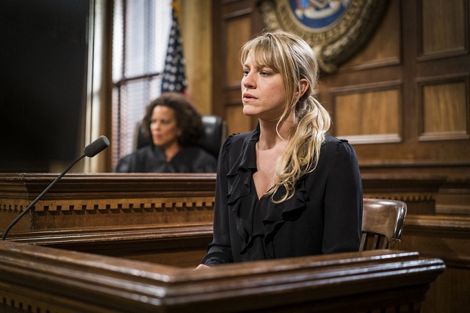 LAW & ORDER: SPECIAL VICTIMS UNIT -- "Heightened Emotions" Episode 1805 -- Pictured: Brit Morgan as Jenna Miller -- (Photo by: Michael Parmelee/NBC)