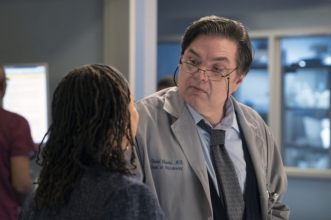 CHICAGO MED -- "Brother's Keeper" Episode 204 -- Pictured: Oliver Platt as Daniel Charles -- (Photo by: Elizabeth Sisson/NBC)