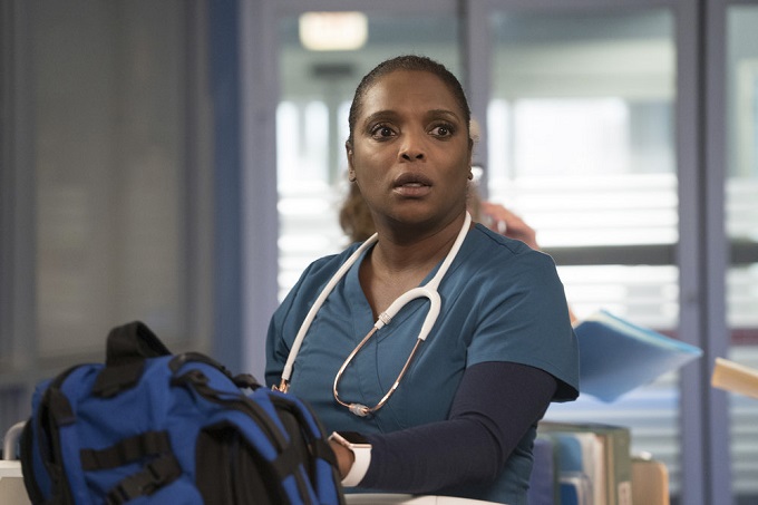 CHICAGO MED -- "Extreme Measures" Episode 205 -- Pictured: Marlyne Barrett as Maggie Lockwood -- (Photo by: Elizabeth Sisson/NBC)