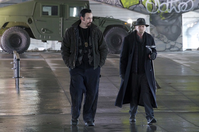 THE STRAIN -- "White Light" -- Episode 308 -- (Airs Sunday, October 16, 10:00 pm e/p) Pictured: (l-r) Kevin Durand as Vasily Fet, David Bradley as Abraham Setrakian. CR: Michael Gibson/FX