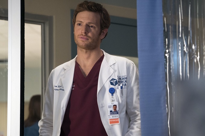 CHICAGO MED -- "Free Will" Episode 208 -- Pictured: Nick Gehlfuss as Will Halstead -- (Photo by: Elizabeth Sisson/NBC)