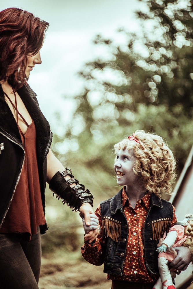 Z NATION -- "The Grow Up So Quickly" Episode 311 -- Pictured: (l-r) Anastasia Baranova as Addy, Madelyn Grace Obermeier as Lucy -- (Photo by: Daniel Sawyer Schaefer/Go2 Z/Syfy)