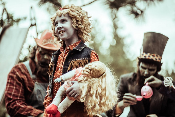 Z NATION -- "The Grow Up So Quickly" Episode 311 -- Pictured: Madelyn Grace Obermeier as Lucy -- (Photo by: Daniel Sawyer Schaefer/Go2 Z/Syfy)