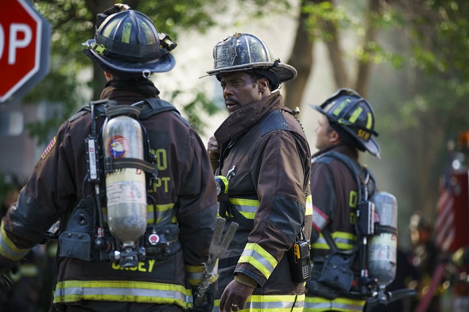 CHICAGO FIRE -- "I Held Her Hand" Episode 505 -- Pictured: Eamonn Walker as Wallace Boden -- (Photo by: Parrish Lewis/NBC)