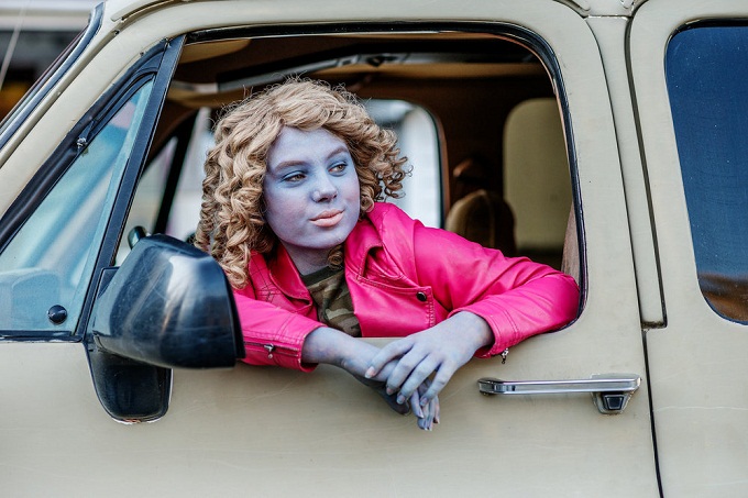 Z NATION -- "Duel" Episode 314 -- Pictured: Caitlin Carmichael as Lucy -- (Photo by: Frank Schaefer/Go2 Z/Syfy)