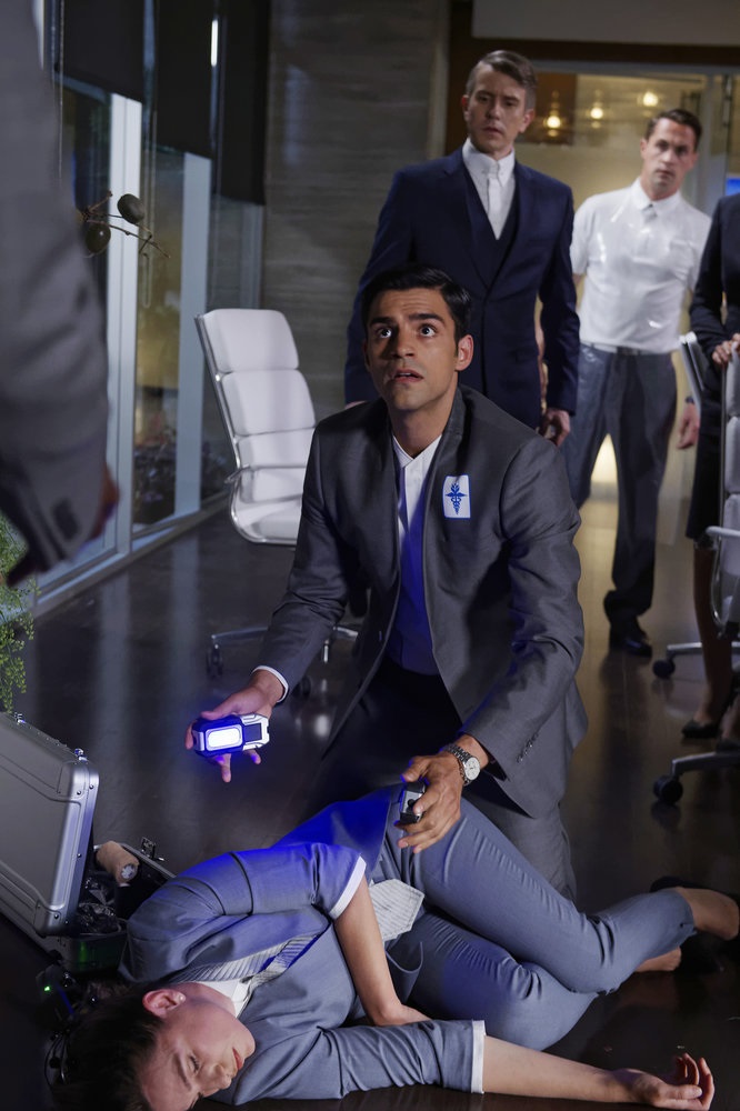 INCORPORATED -- "Human Resources" Episode 103 -- Pictured: Sean Teale as Ben Larson -- (Photo by: Ben Mark Holzberg/Syfy)