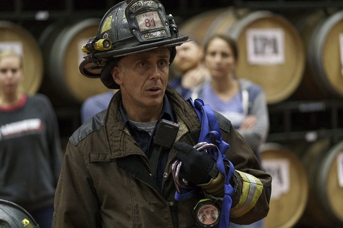 CHICAGO FIRE -- "Some Make It, Some Don't" Episode 509 -- Pictured: David Eigenberg as Christopher Hermann -- (Photo by: Parrish Lewis/NBC)