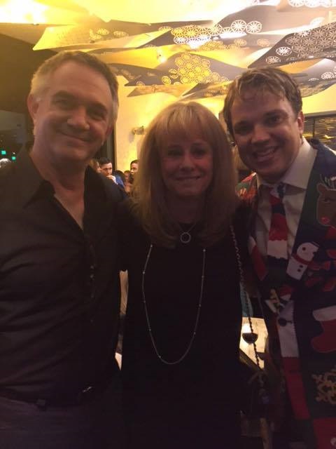 Series Creator and Former Showrunner Hart Hanson, Kathy Reichs and Eric Millegan at the Bones Wrap Party