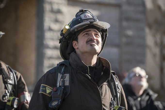 CHICAGO FIRE -- "Who Lives and Who Dies" Episode 511 -- Pictured: Yuri Sardarov as Brian "Otis" Zvonecek -- (Photo by: Elizabeth Morris/NBC)