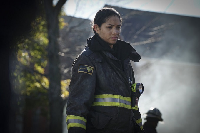 CHICAGO FIRE -- "Who Lives and Who Dies" Episode 511 -- Pictured: Miranda Rae Mayo as Stella Kidd -- (Photo by: Elizabeth Morris/NBC)