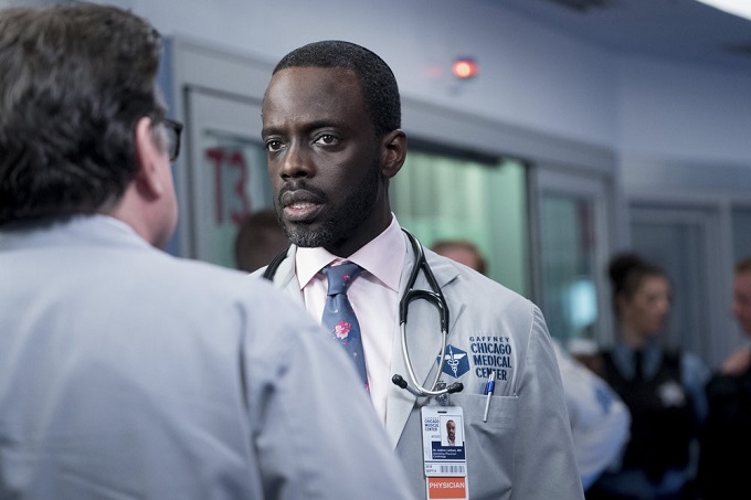 CHICAGO MED -- "Heart Matters" Episode 210 -- Pictured: Ato Essandoh as Isidore Latham -- (Photo by: Elizabeth Sisson/NBC)