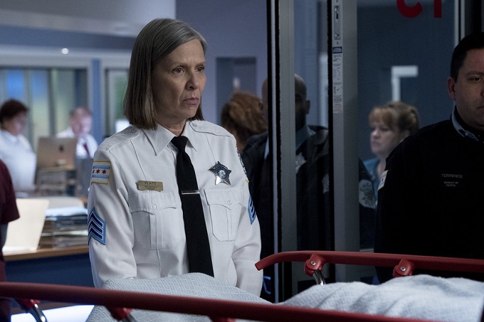 CHICAGO MED -- "Heart Matters" Episode 210 -- Pictured: Amy Morton as Trudy Platt -- (Photo by: Elizabeth Sisson/NBC)