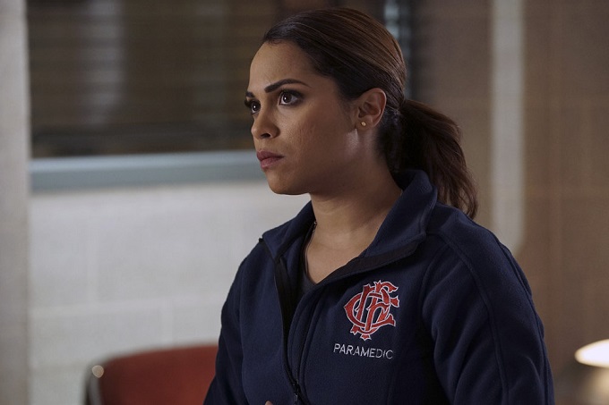 CHICAGO FIRE -- "The People We Meet" Episode 510 -- Pictured: Monica Raymund as Gabriela Dawson -- (Photo by: Elizabeth Morris/NBC)