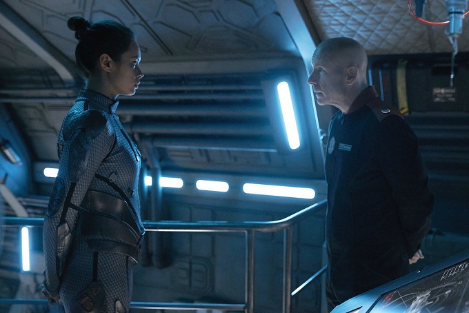 THE EXPANSE -- "Safe" Episode 201 -- Pictured: Frankie Adams as Bobbie Draper -- (Photo by: Shane Mahood/Syfy)