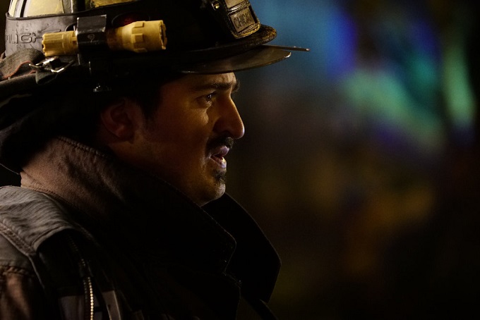 CHICAGO FIRE -- "An Agent Of The Machine" Episode 512 -- Pictured: Yuri Sardarov as Brian "Otis" Zvonecek -- (Photo by: Elizabeth Morris/NBC)