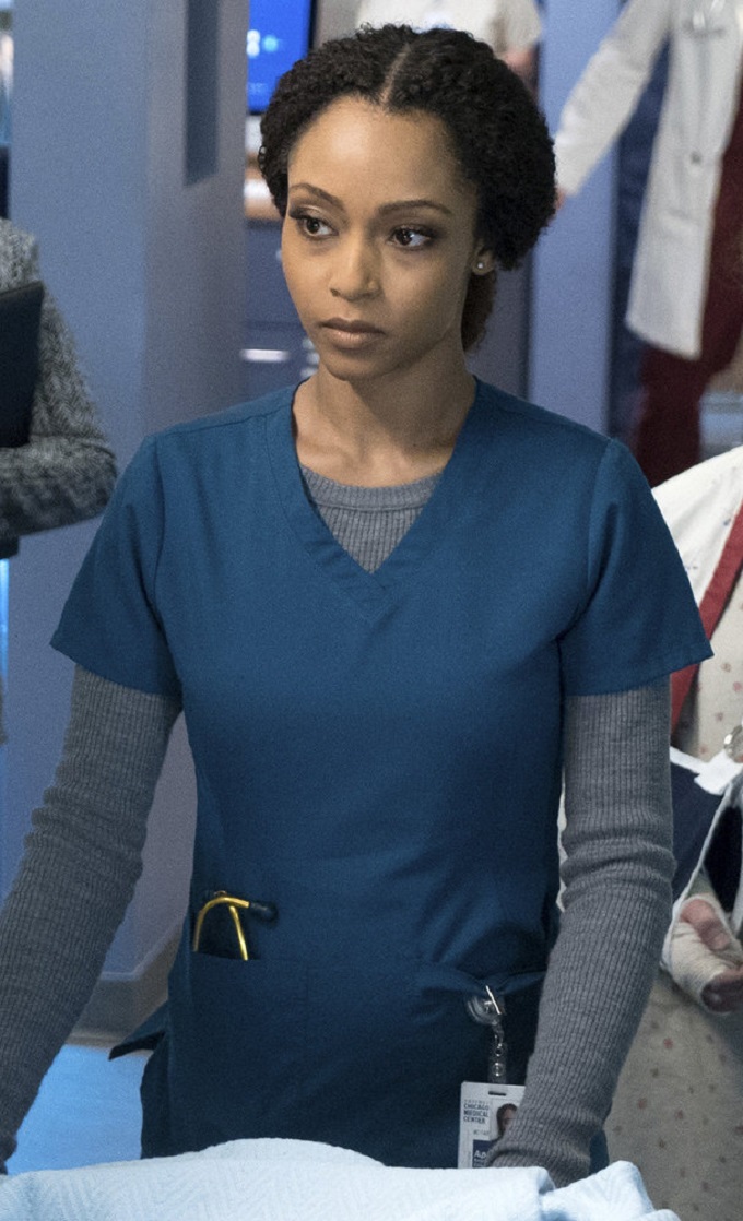 CHICAGO MED -- "Cold Front" Episode 214 -- Pictured: Yaya DaCosta as April Sexton -- (Photo by: Elizabeth Sisson/NBC)