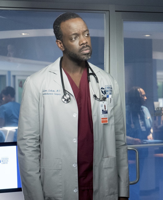 CHICAGO MED -- "Cold Front" Episode 214 -- Pictured: Ato Essandoh as Isidore Latham -- (Photo by: Elizabeth Sisson/NBC)