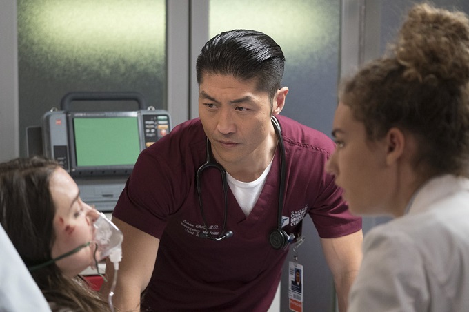 CHICAGO MED -- "Theseus' Ship" Episode 213 -- Pictured: Brian Tee as Ethan Choi -- (Photo by: Elizabeth Sisson/NBC)