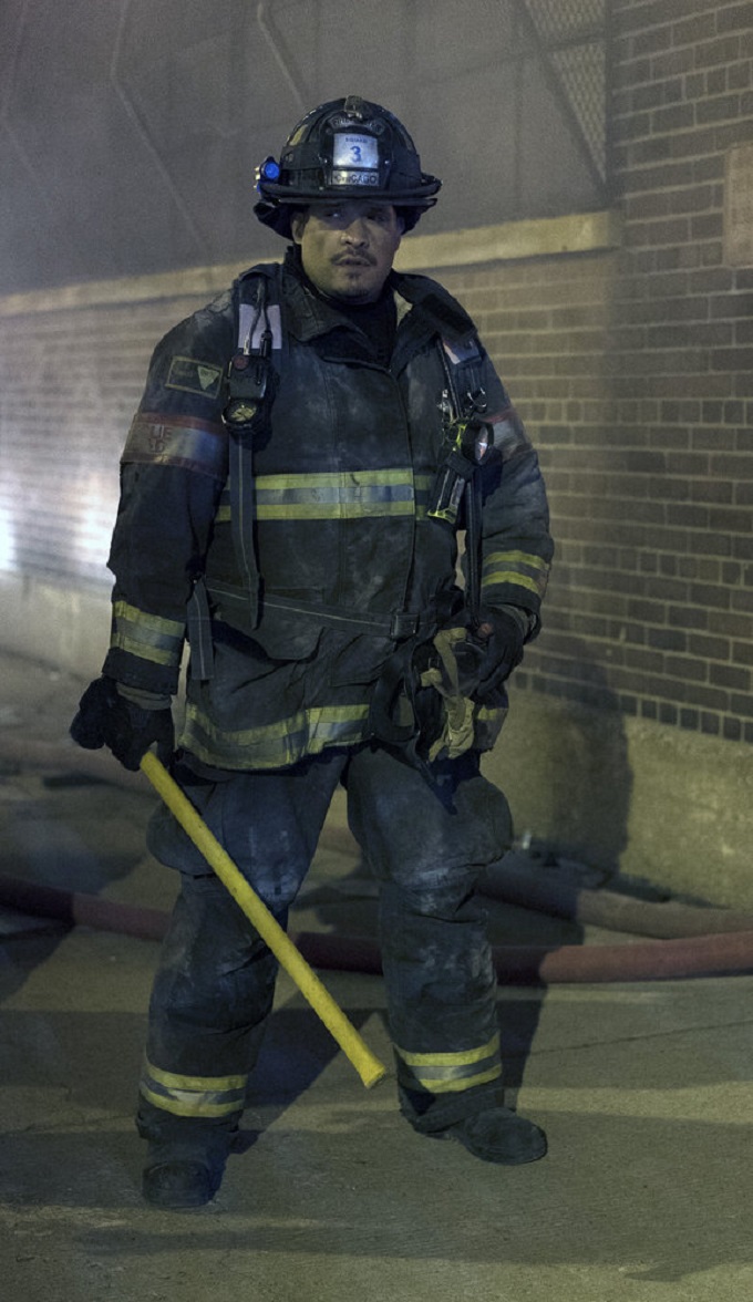 CHICAGO FIRE -- "Deathtrap" Episode 516 -- Pictured: Joe Minoso as Joe Cruz -- (Photo by: Elizabeth Morris/NBC)